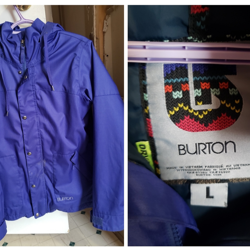 Purple ski jacket